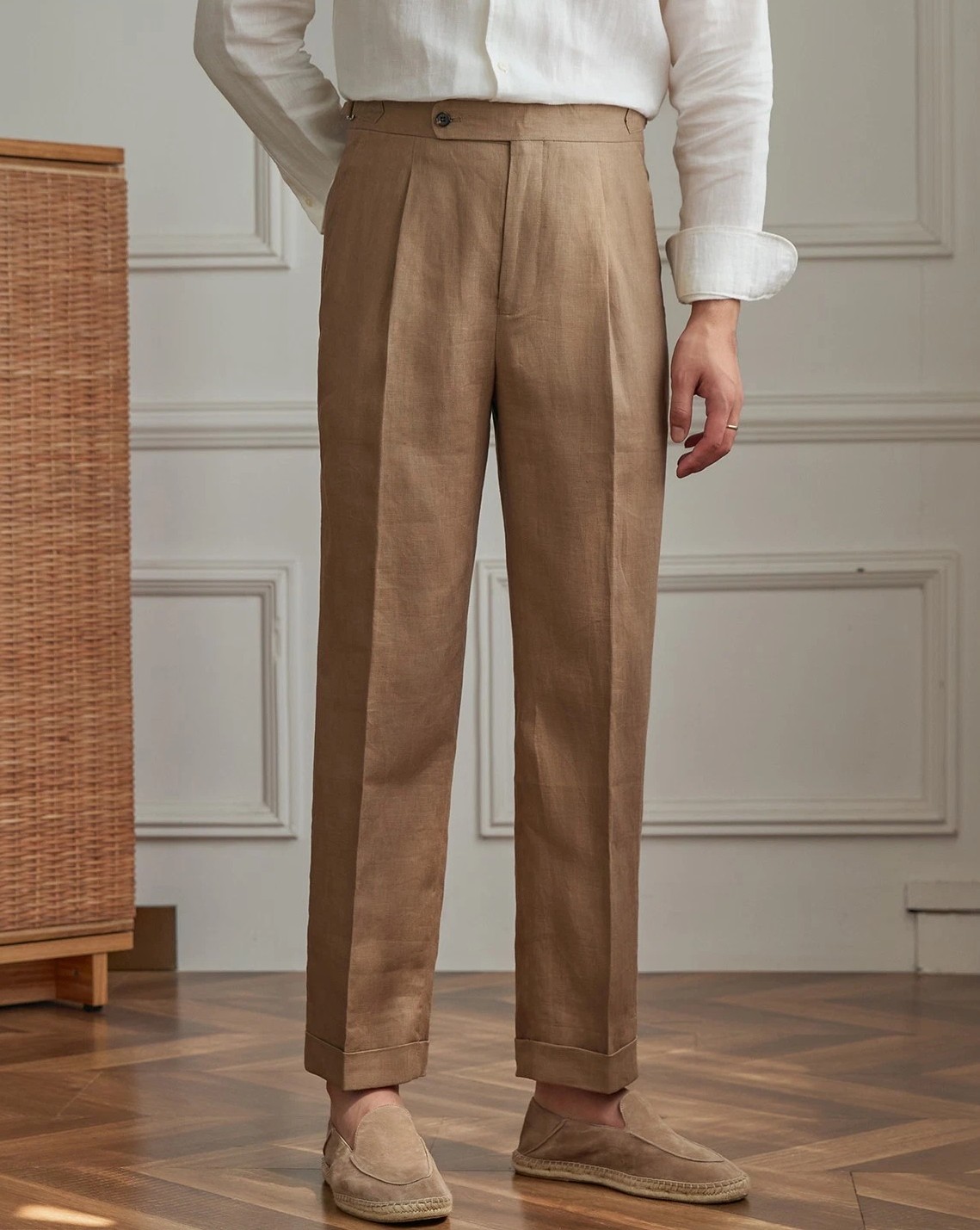 4. SPN100 (Y6402-15) Khaki Linen