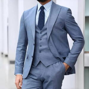 PL439 Blue Grey Linen mixed
